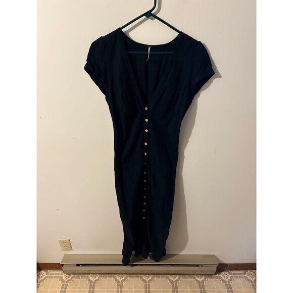 Free People Black Maxi Dress Size Medium - Picture 1 of 6